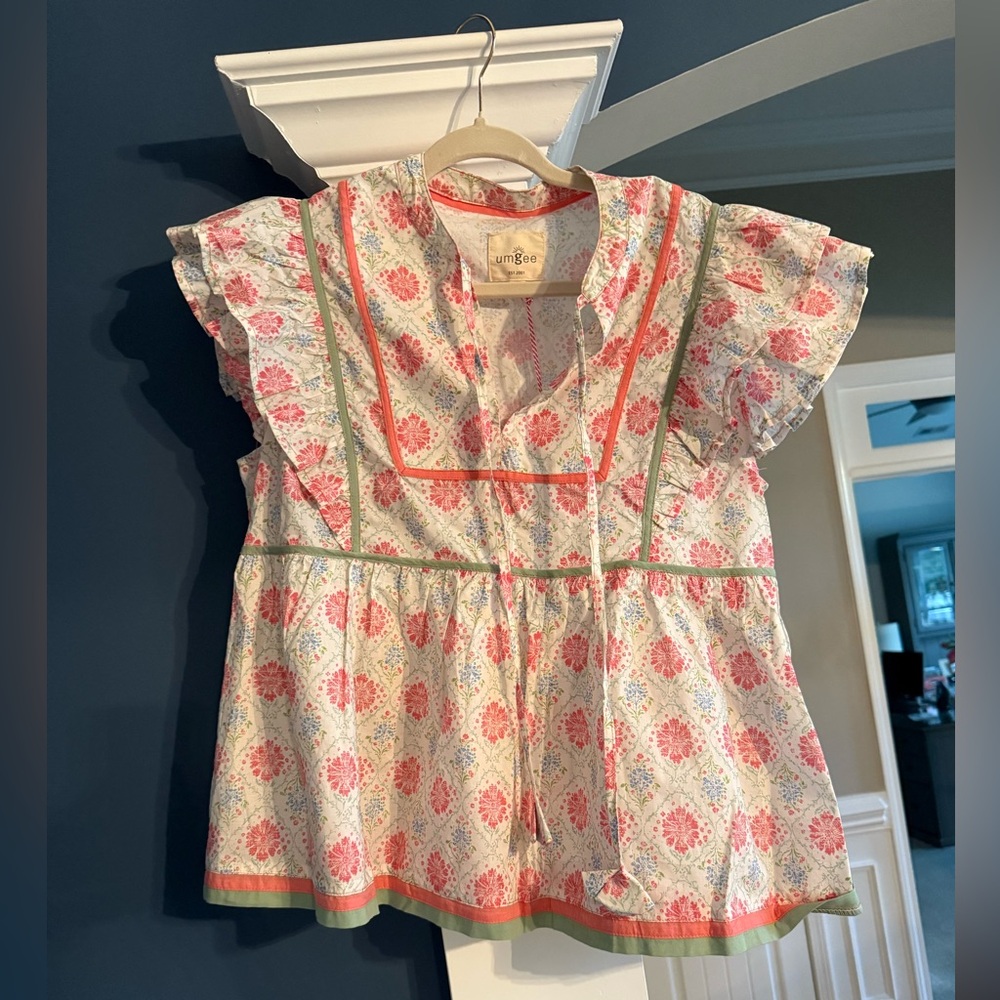 Umgee Sunny Disposition Floral Top - M